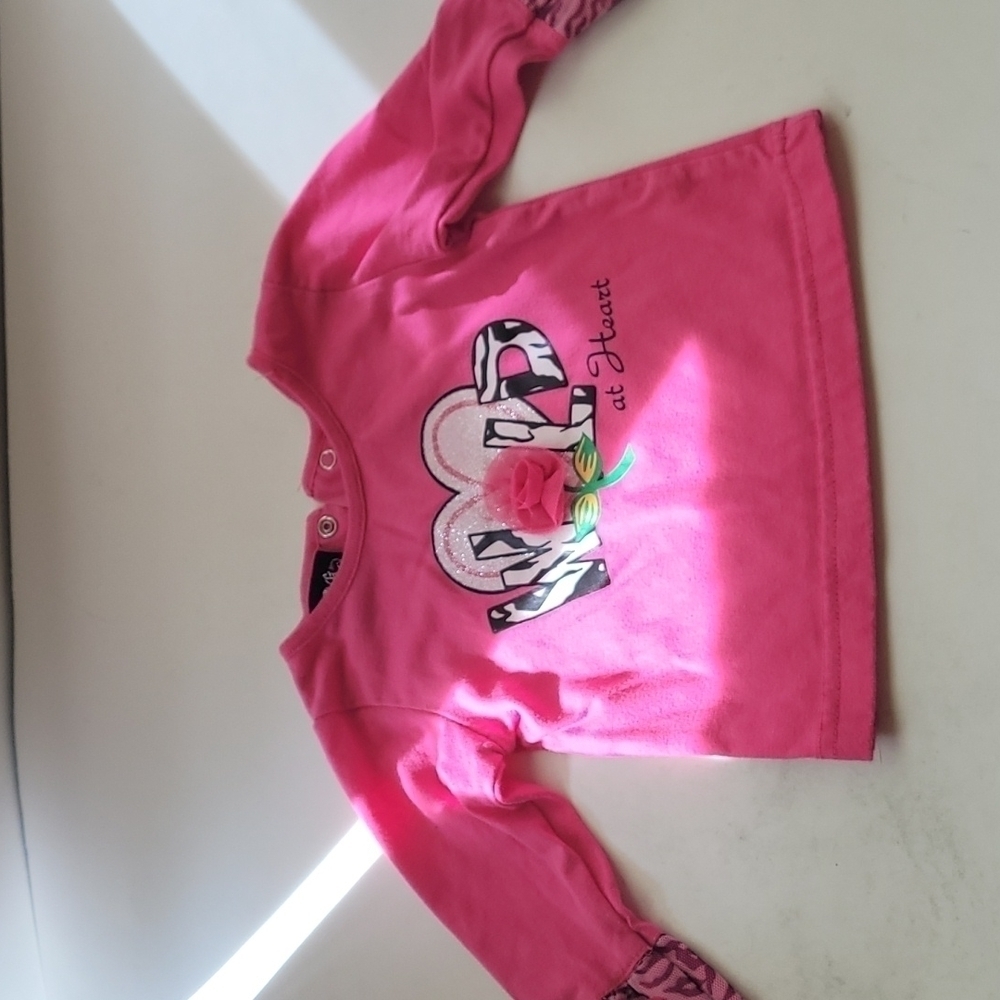 DDG Darlings shirt pink for 12M